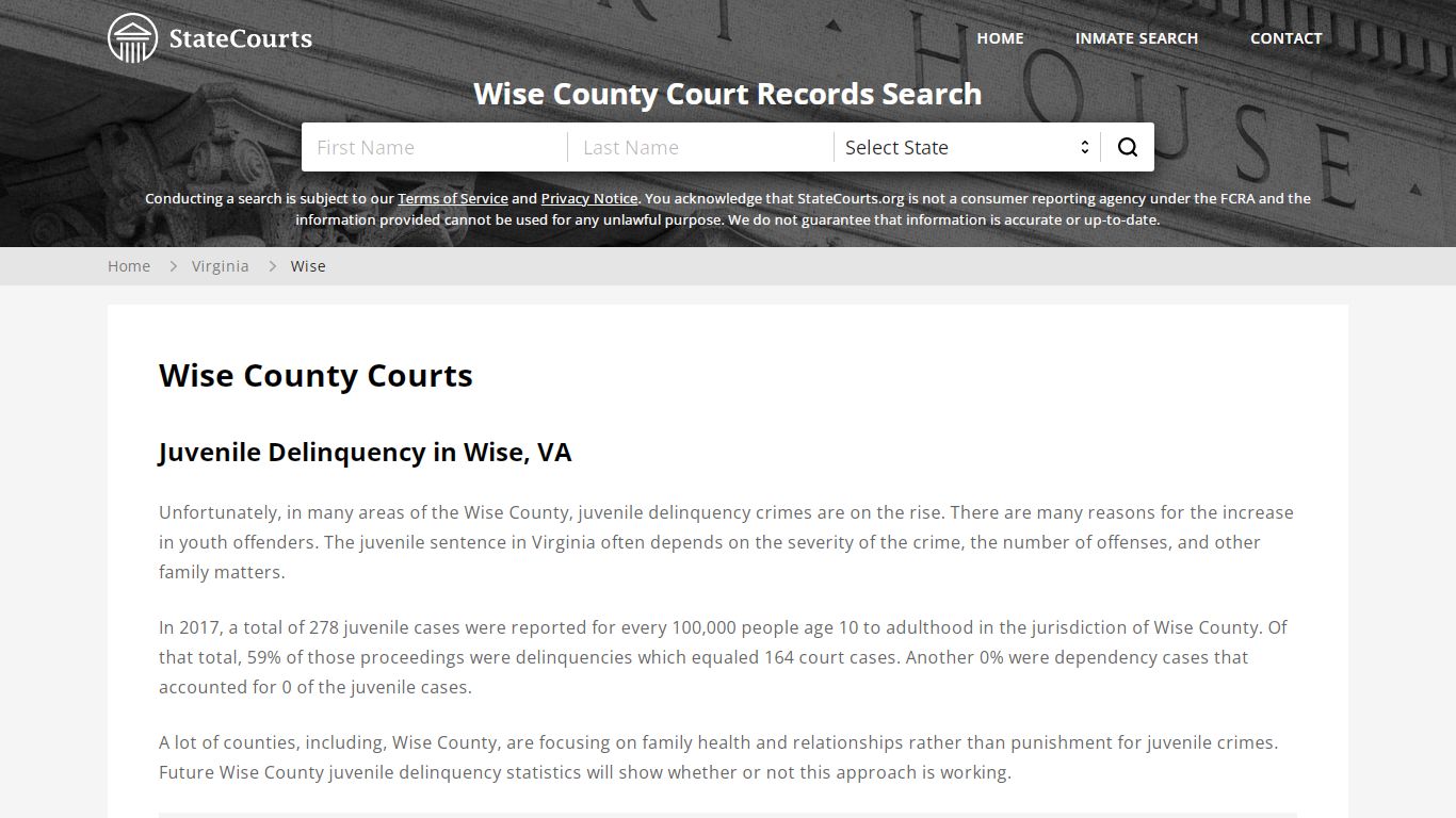 Wise County, VA Courts - Records & Cases - StateCourts