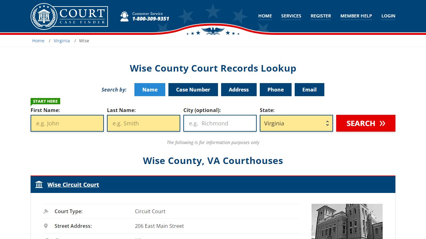 Wise County Court Records | VA Case Lookup